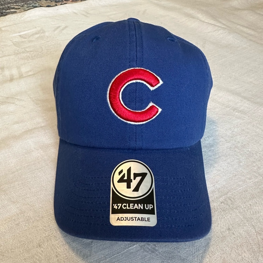 Chicago Cubs Hat '47 Brand Clean Up Adjustable Snap Back New